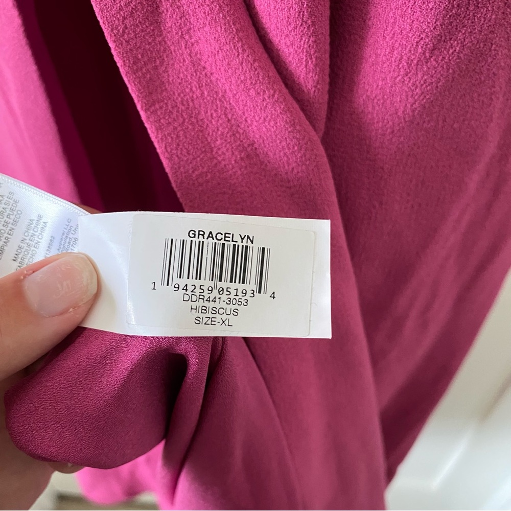 Dress The Population Gracelyn Hibiscus Pink Maxi Dress - Picture 4 of 10